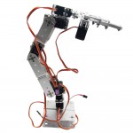 Brazo Robot de 6 Grados de Libertad + 06 servomotores + Pinza de Aluminio